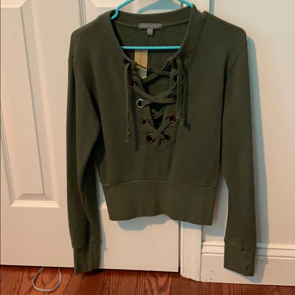Lace up top